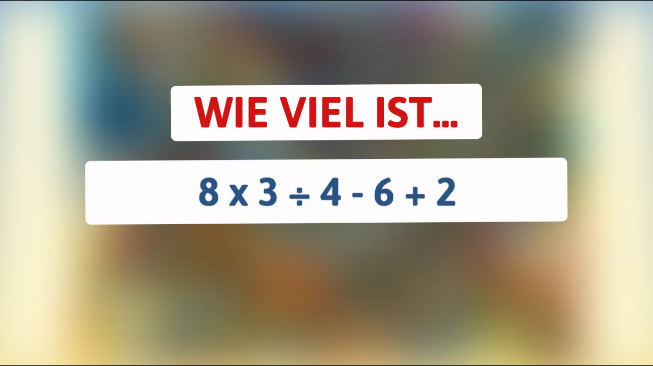 Dieses vertrackte Rätsel löst nur ein Genie: Kannst du die Lösung schneller finden als andere?"