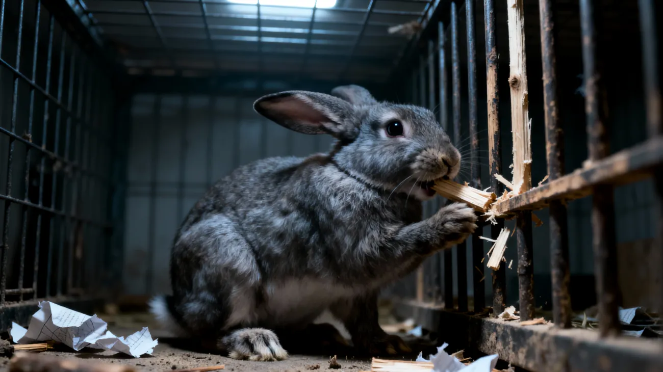 Erwachsene Kaninchen zeigen oft Langeweile und Verhaltensprobleme wie übermäßiges Nagen oder Aggression, wenn sie nicht ausreichend geistig und körperlich beschäftigt werden"