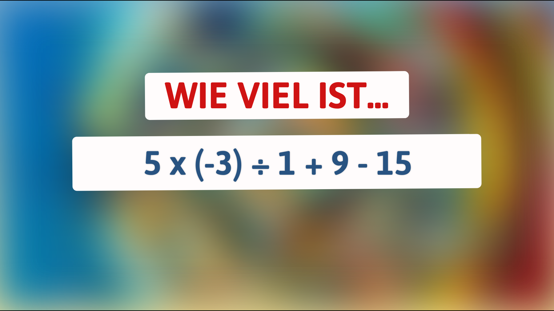 Nur 5% der Menschen können dieses Mathe-Rätsel lösen: Bist du dabei?"