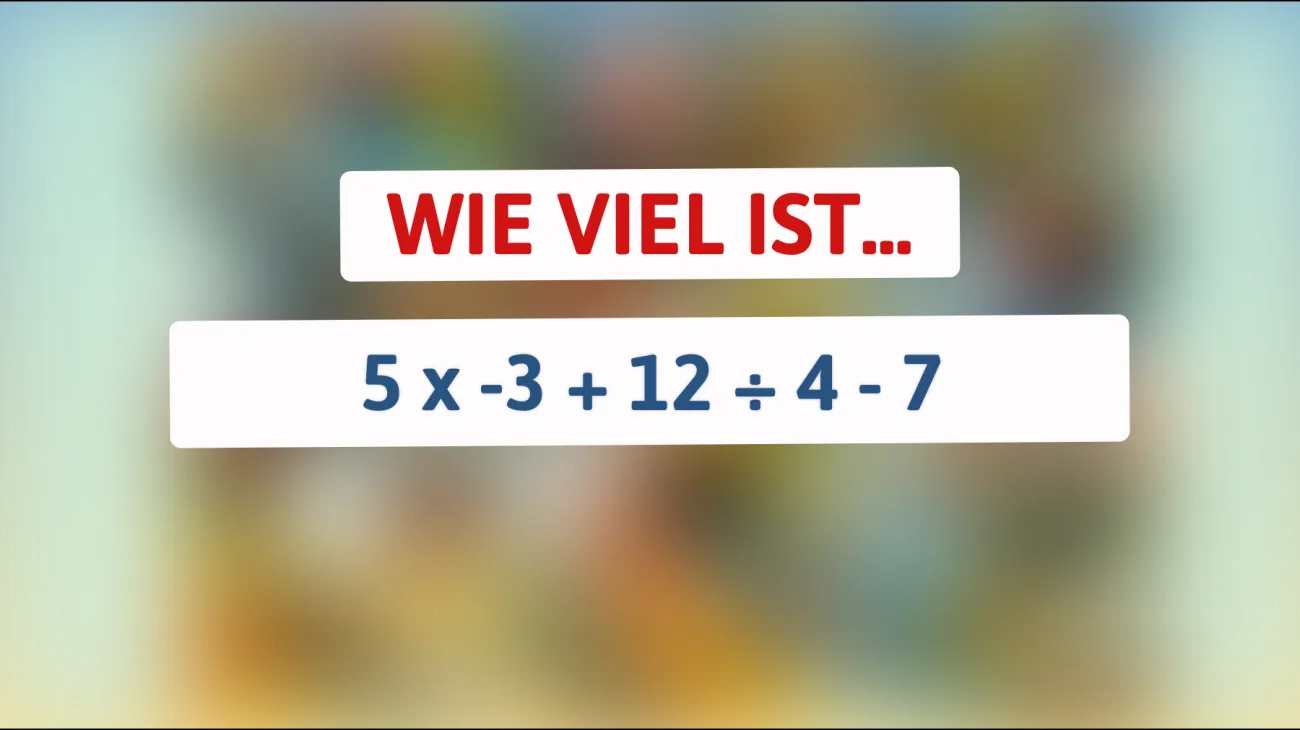 Nur für echte Genie: Kannst du dieses knifflige Mathe-Rätsel lösen, das 90% der Menschen verwirrt?"