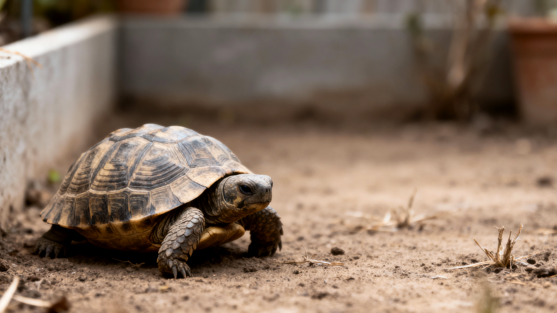 Schildkröten im Garten benötigen artgerechte Beschäftigung und Stimulation, da ein zu monotoner Außenbereich zu Langeweile, Apathie und Verhaltensstörungen führen kann"